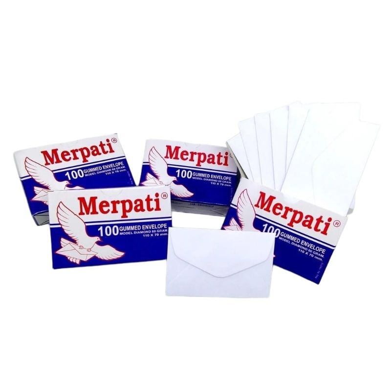 

Amplop Merpati Gummed 100 / 100 x 70 mm