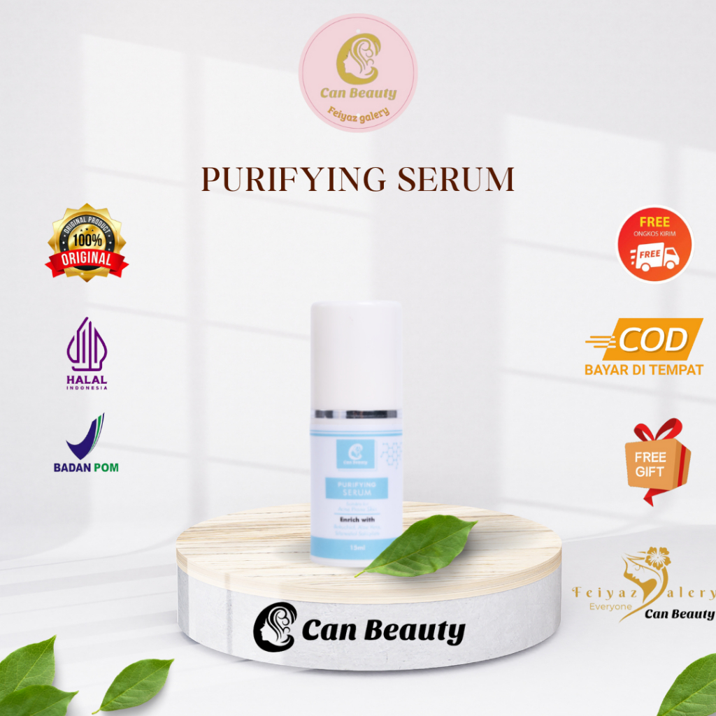 Can Beauty Purifying Serum / Serum Jerawat / Serum kulit berminyak / Skincare BPOM / bekas jerawat /