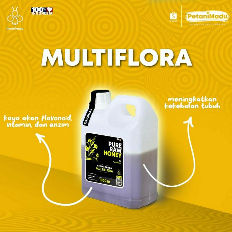 

1kg MADU MURNI multiflora 100% tanpa campuran