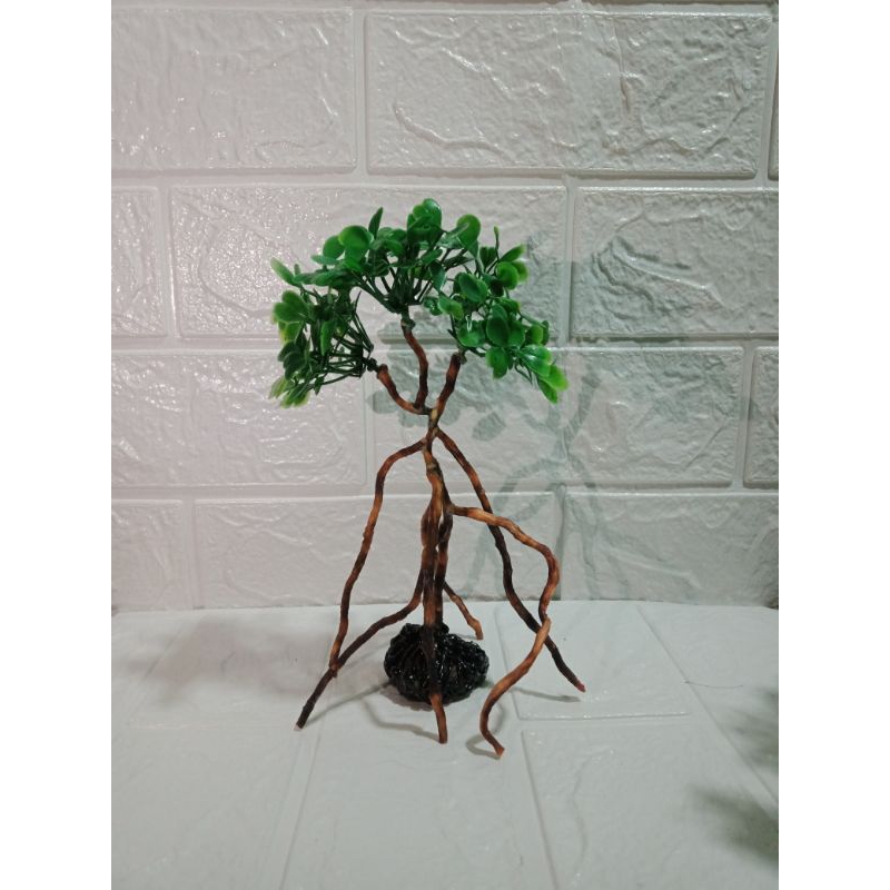 bonsai aquarium aquascape akar rasamala plastik