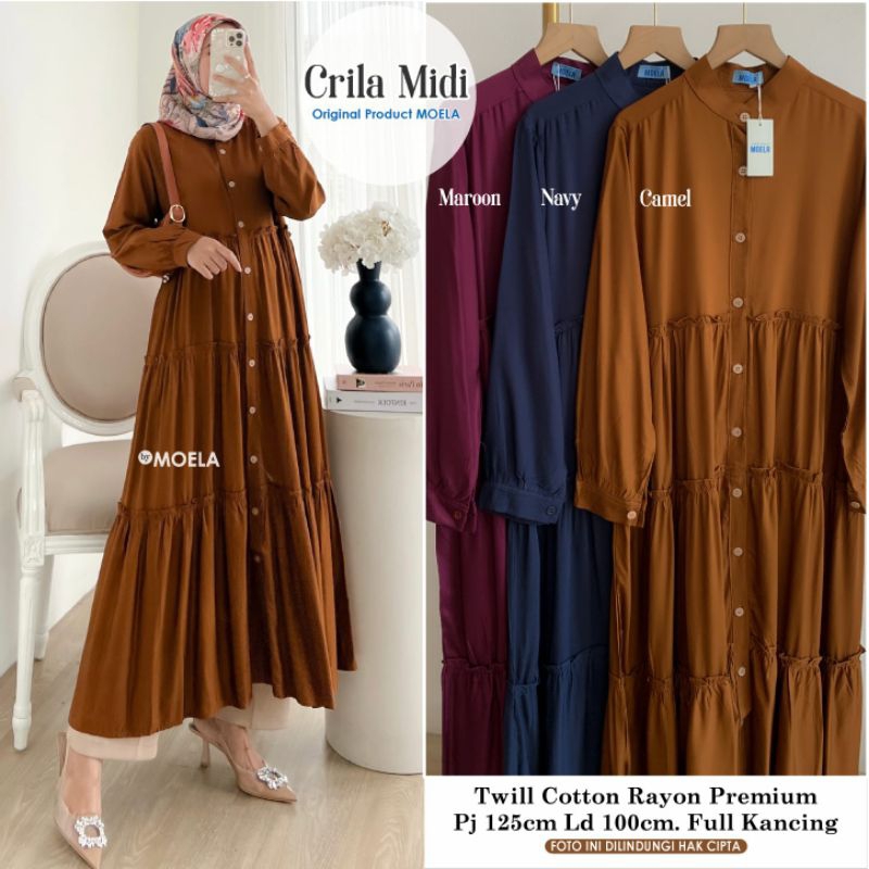 GAMIS LONG DRESS MOELA CRILA