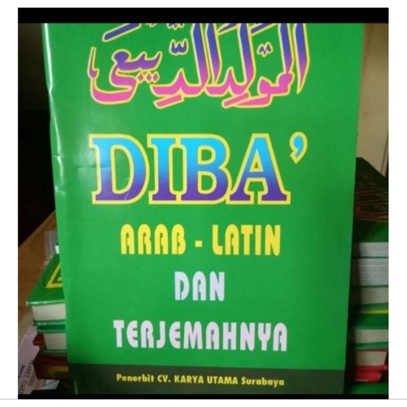buku maulid diba' diba arab - latin dan terjemah
