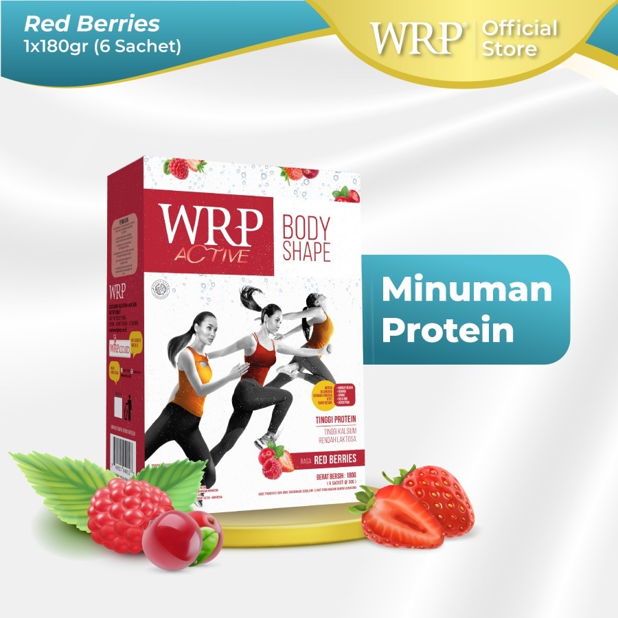 

WRP Body Shape Red Berries 180g - Tinggi Protein & Kalsium
