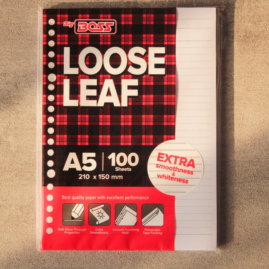 

Diskon Promo LOOSE LEAF A5 1 LEMBAR ISI BINDER A5 ISI 1 LEMBAR Bergaris