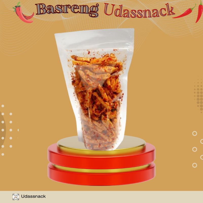 

Basreng Stik Bumbu Basah Daun Jeruk/Basreng Pedas 55gr