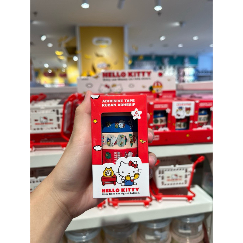

Miniso x Sanrio‼️ Adhesive Tape / Selotip Sanrio Hello Kitty isi 4 Roll