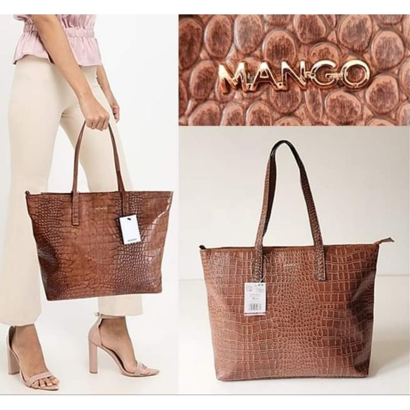 MNG CROCO TOTE BAG