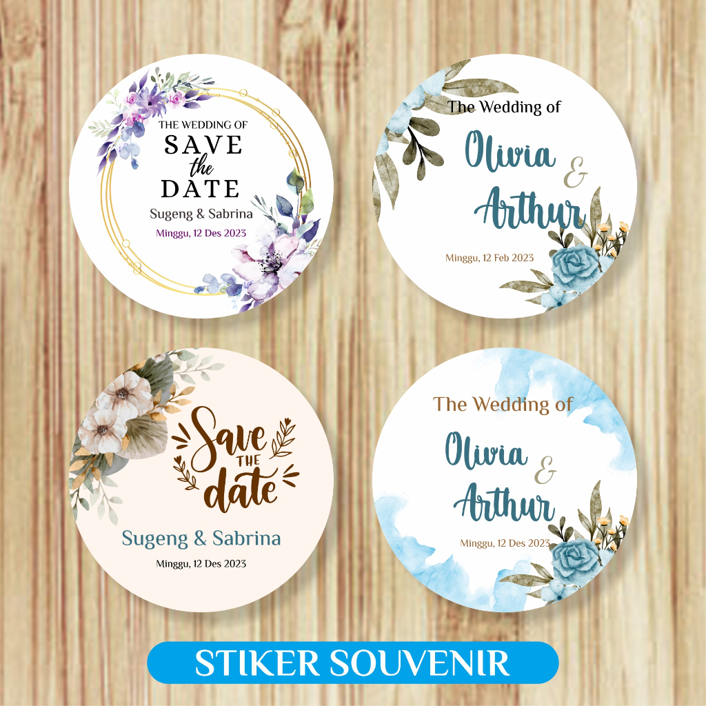 

Stiker Souvenir wedding