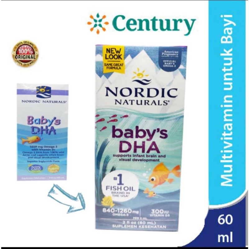 Nordic DHA 60ml/EPA/DHA / SUPLEMEN / Vitamin Baby DHA