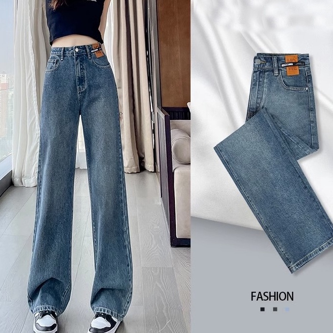 Hot ItemP5b5A Jeans wanita korean style Celana Panjang HW Kulot Jeans Boyfriend Jeans fashion cutbra