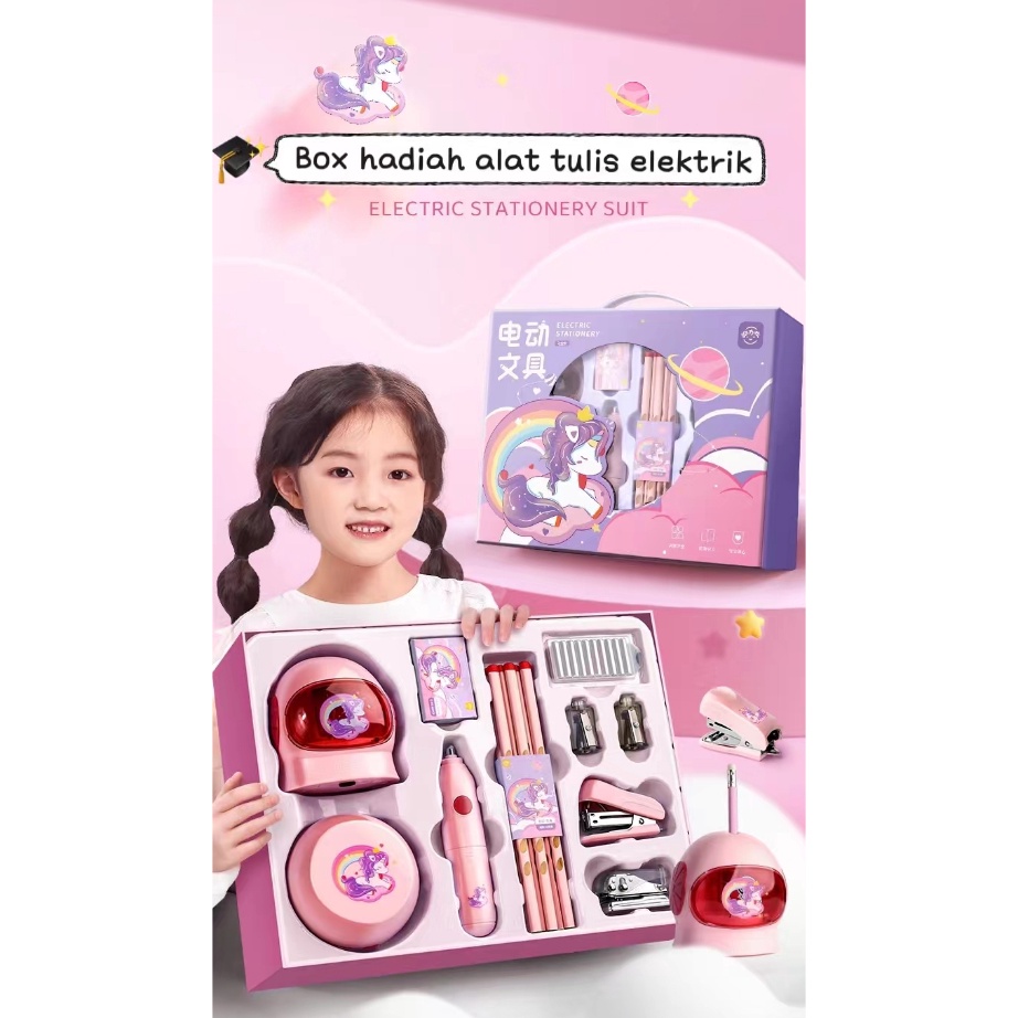 

Sale Electric Stationery Set Set Alat Tulis Elektrik Rautan Penghapus Vacuum Pensil 11 In 1