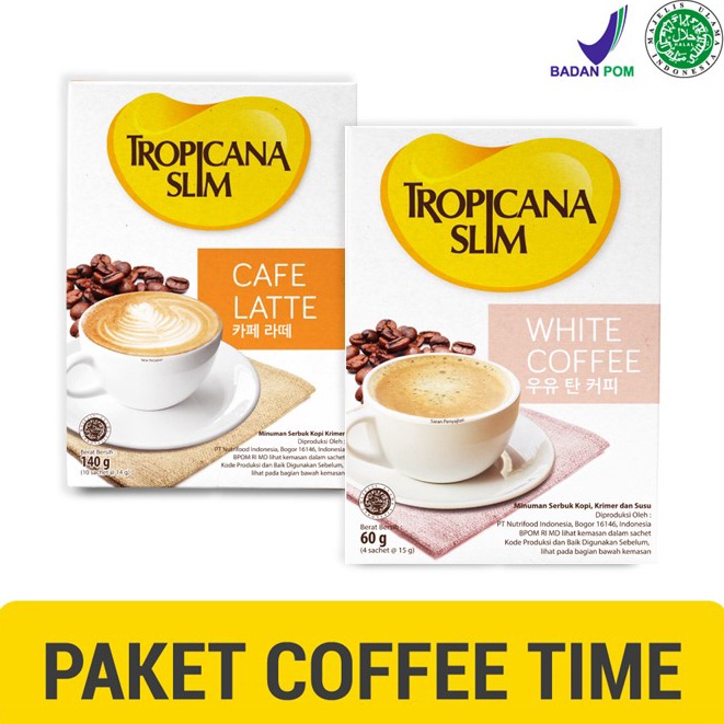 

Best Terlaris Paket Coffee Time Tropicana Slim Cafe Latte Tropicana Slim White Coffee Kopi Bebas Gula Terlaris