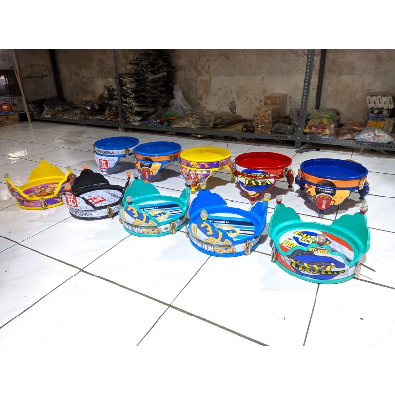 TEBOK HELOPET D22,5CM DECAL FULL ASESORIS TEBOK SANGKAR HOLOPET PLECI