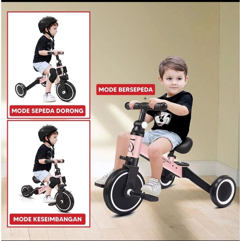 SEPEDA BAYI BALANCE BIKE ANAK MAINAN BAYI SEPEDA RODA 3