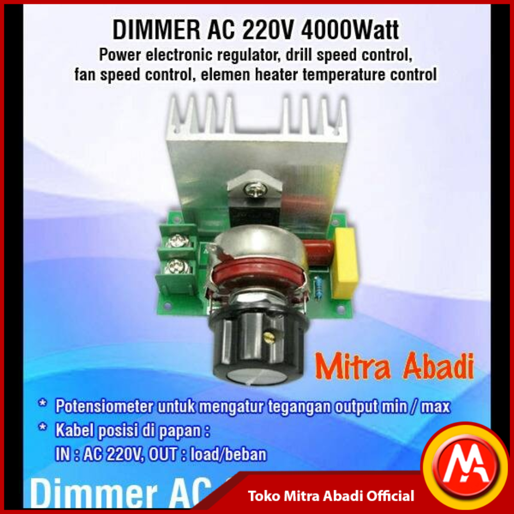 Dimmer AC 220 Volt 4000 Watt