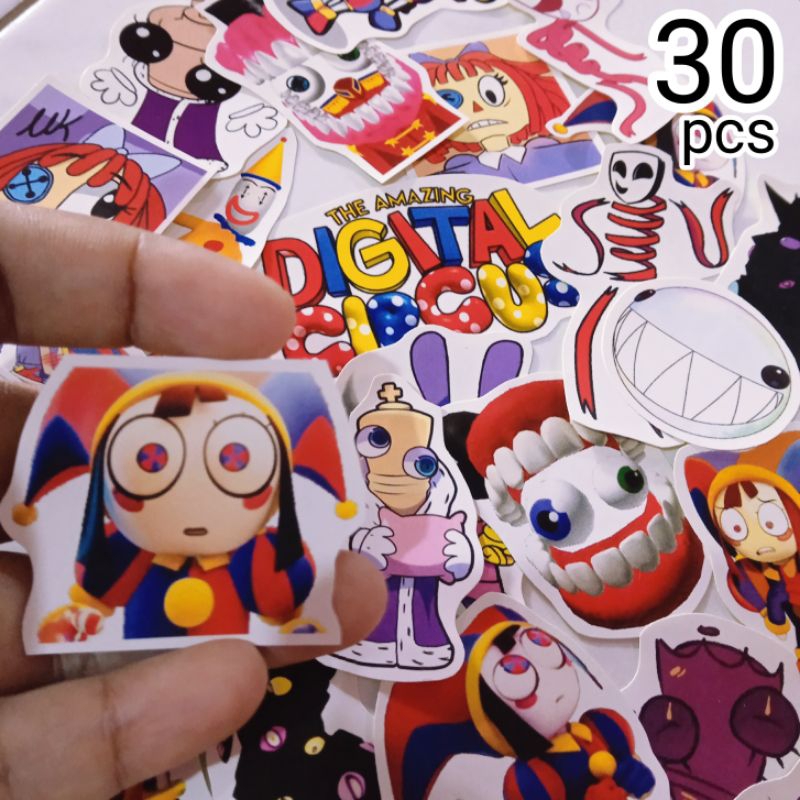 

The Amazing Digital Circus Sticker 30pc Amazing Digital Circus Stiker Pomni