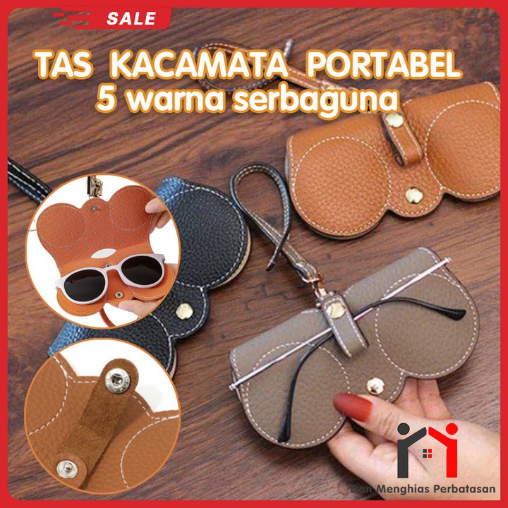 Tas kacamata yang bisa digantung Tas Penyimpanan Kacamata Portabel Tempat Kacamata Hitam Penutup Pel