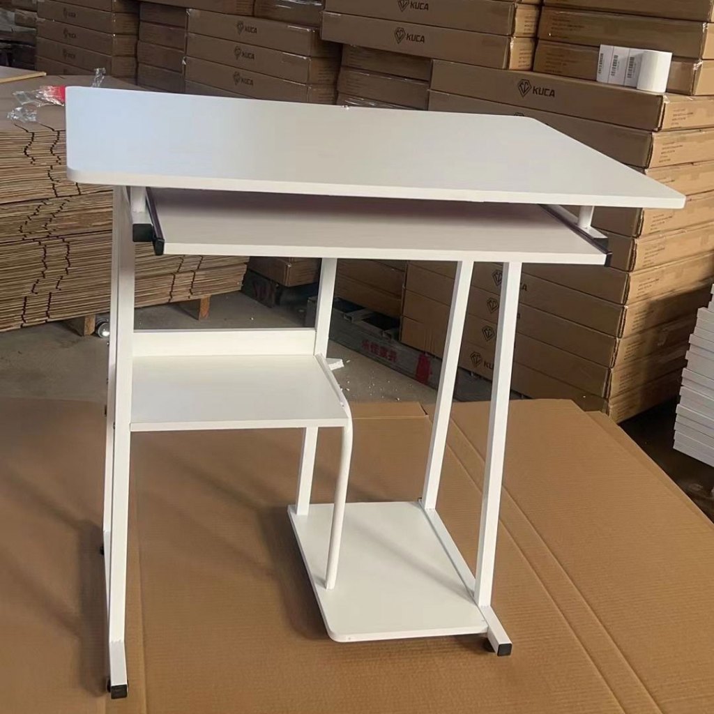 KUCA Meja Komputer Meja Desktop Rumah Meja Tulis Sederhana Meja Kerja Meja Belajar Multifungsi Meja Laptop [ Garansi lima tahun ]-Putih