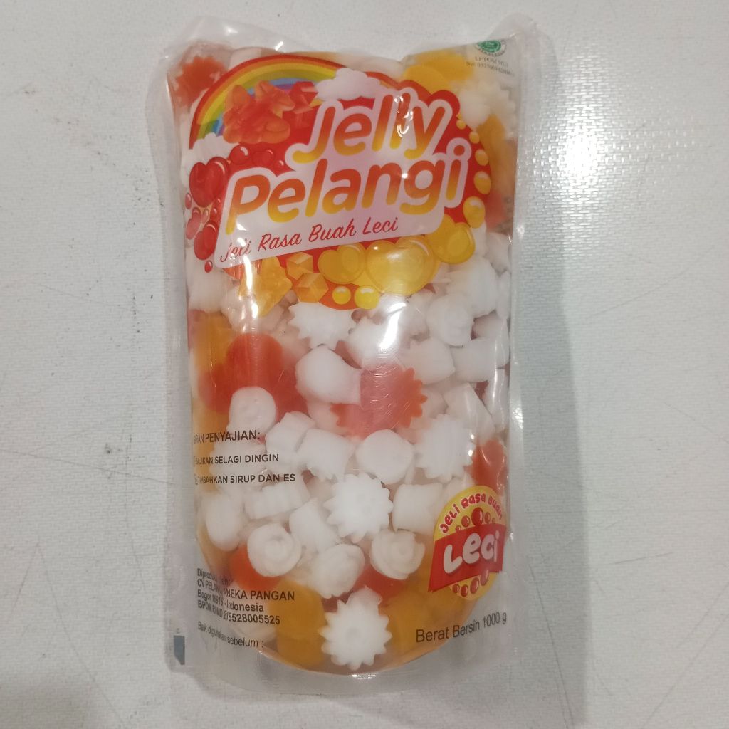 

Jelly Pelangi Rasa Buah Leci 1 kg