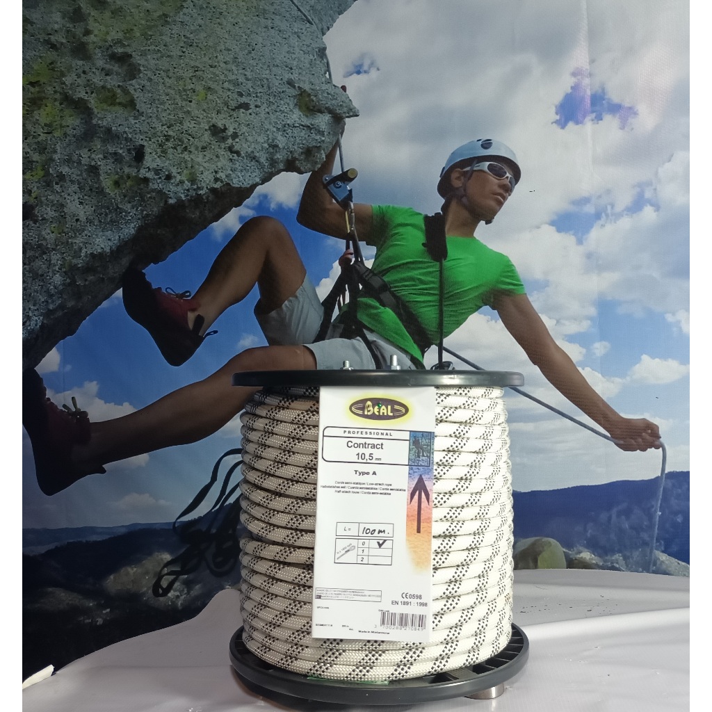 Tali Karmantel Statis Beal 10,5mm × 200m /Tali Karmantel panjat Tebing/Tali Karmantel Meteran