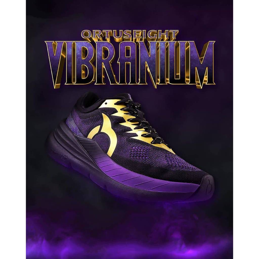 ortuseight x marvel phanter vibranium black panther sepatu running original ortuseight