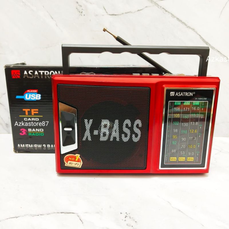 Speaker Radio ASATRON R-1064 X-BASS radio clasik super bass