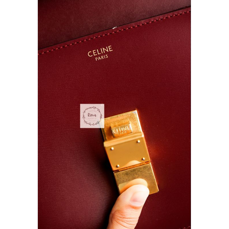 pelunasan Celine box bag maroon