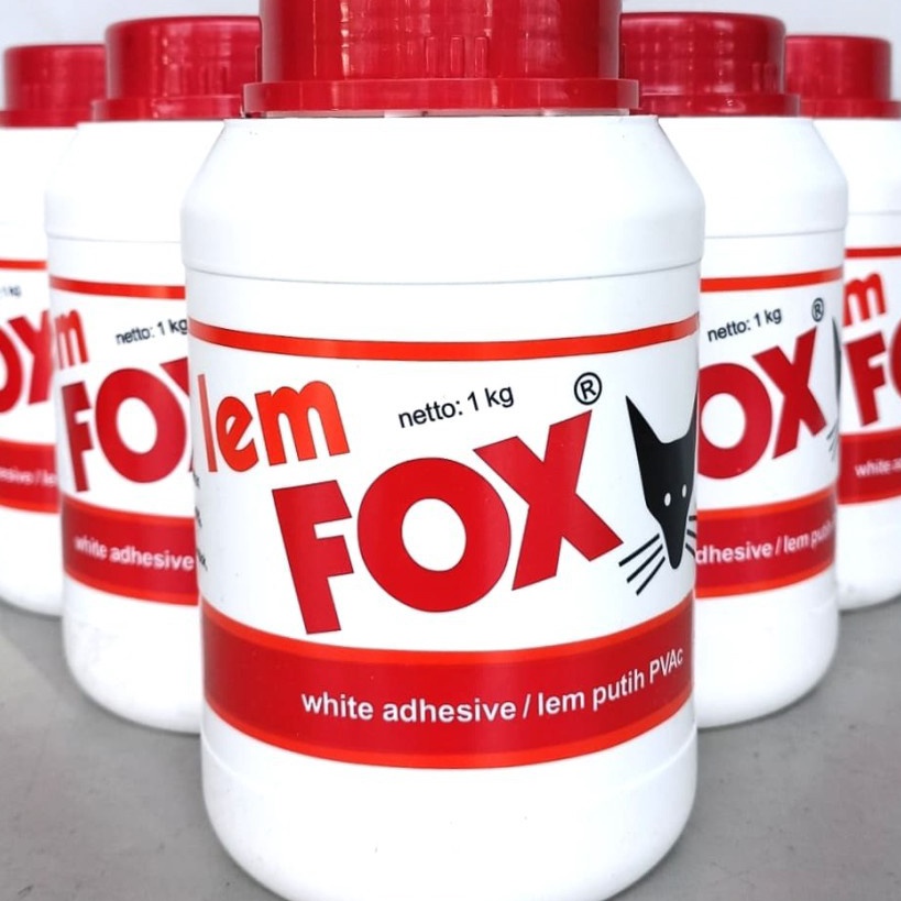 

Lem Putih FOX Botol 1 Kg Lem PVC 1kg rug