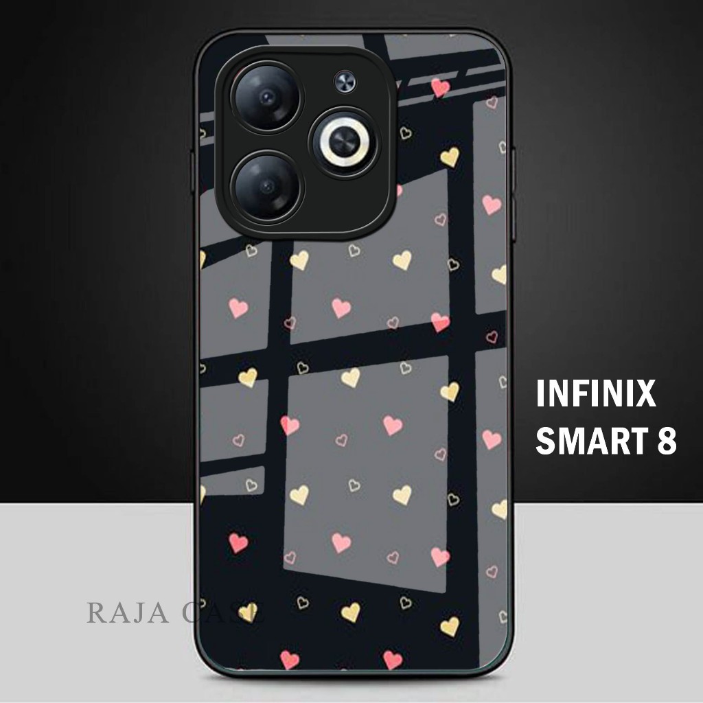 Softcase Kaca INFINIX SMART 8 - casing handphone - INFINIX SMART 8  -S04-