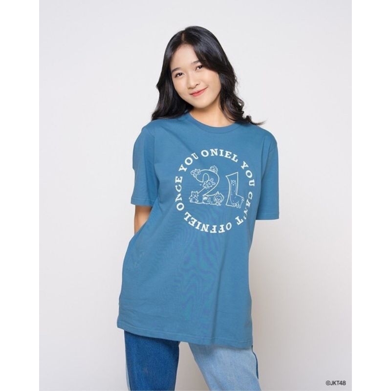 Kaos JKT48 Birthday T-Shirt Cornelia Vanisa (Oniel) 2023 - Biru Denim