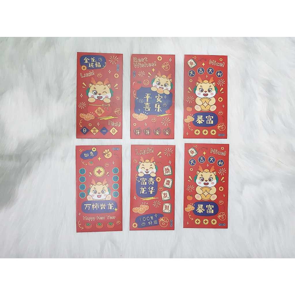 

Angpao Imlek Shio Naga Terbaru Bahan Artpaper Dove Ukuran besar 3098