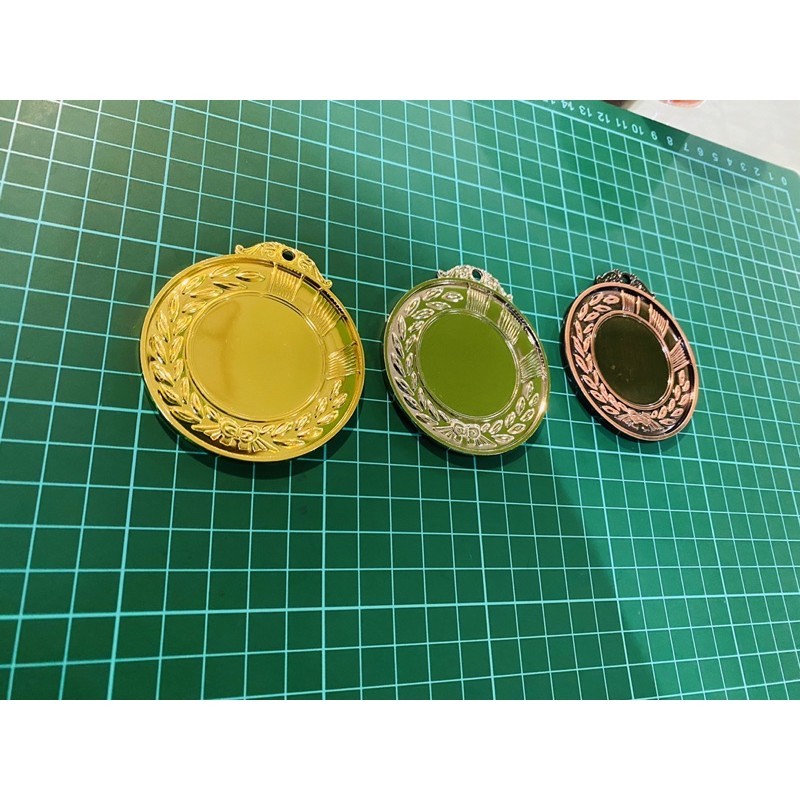 Medali Logam Emas Perak Perunggu Mendali Medali Logam Satuan 2 Sisi Motif Beda Tebal PREMIUM