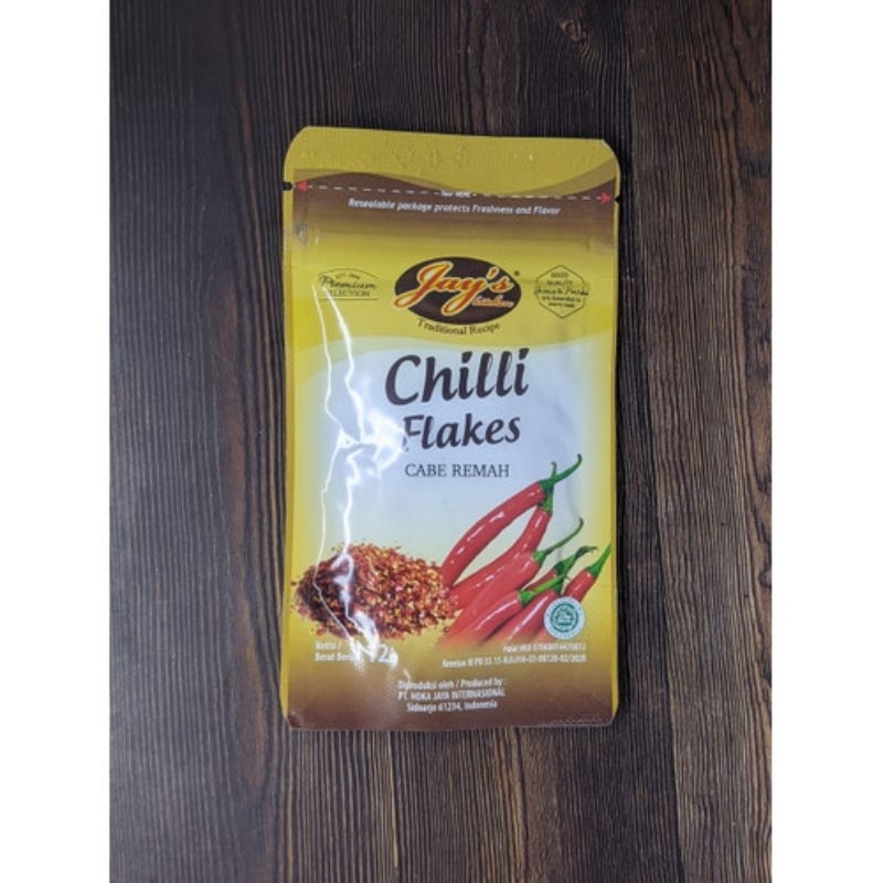 

Jay's Chilli Flakes pouch 12g