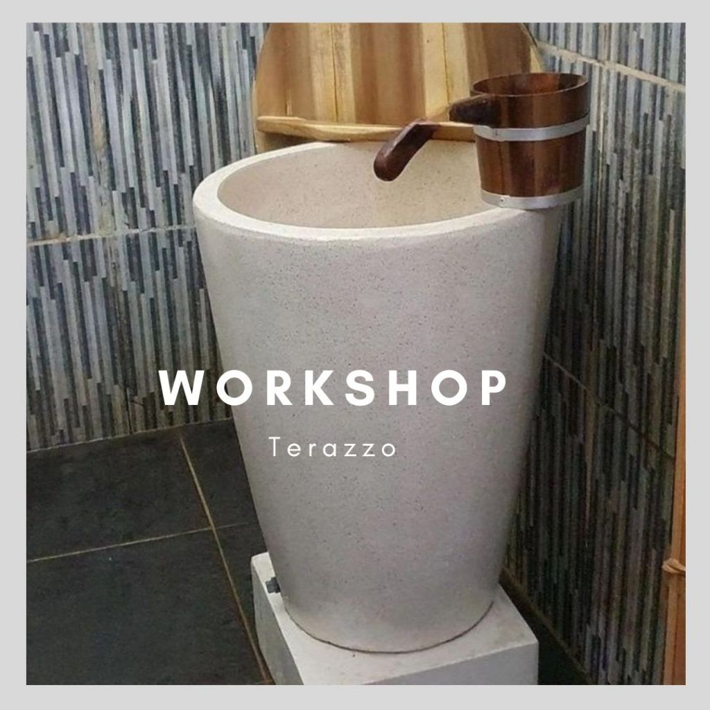 Bak mandi terrazzo type uin glass