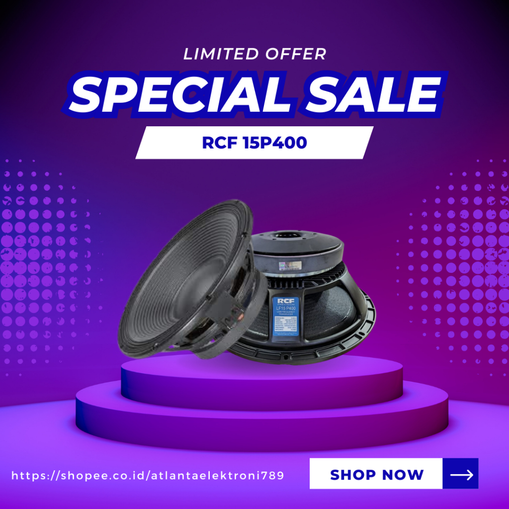 SPEAKER KOMPONEN RCF RCF L15 P400 / L15P400 15 INCH GRADE A RESMI RCF