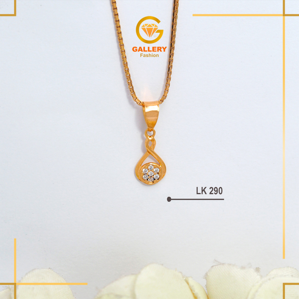 LIONTIN EMAS 8K/375 DAN KADAR 6K/300 MODEL KOIN SOLITAIRE SNOW KODE LK 285 LK 290 LK 291