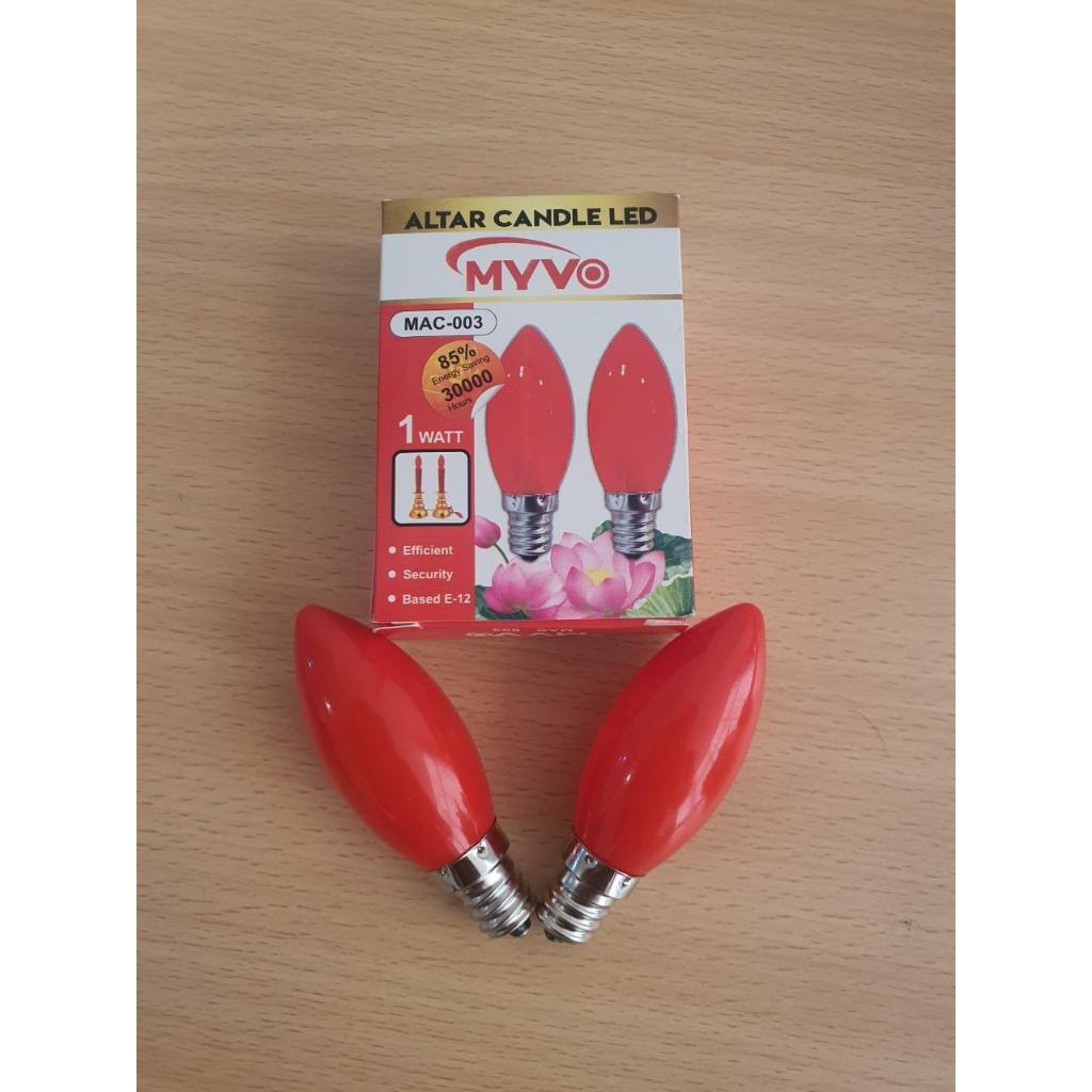 BOHLAM LAMPU SEMBAHYANG / LAMPU ALTAR LED E12 CAHAYA MERAH/ LAMPU MERAH