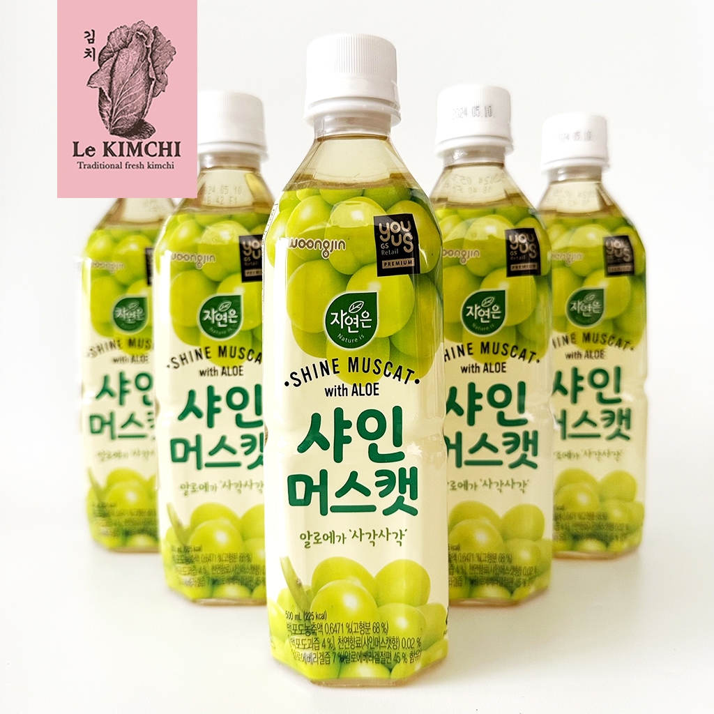 

YOUUS Shine Muscat with Aloe 500 ml Minuman Anggur Korea Korean Drink Grape Juice Drink Jus Anggur