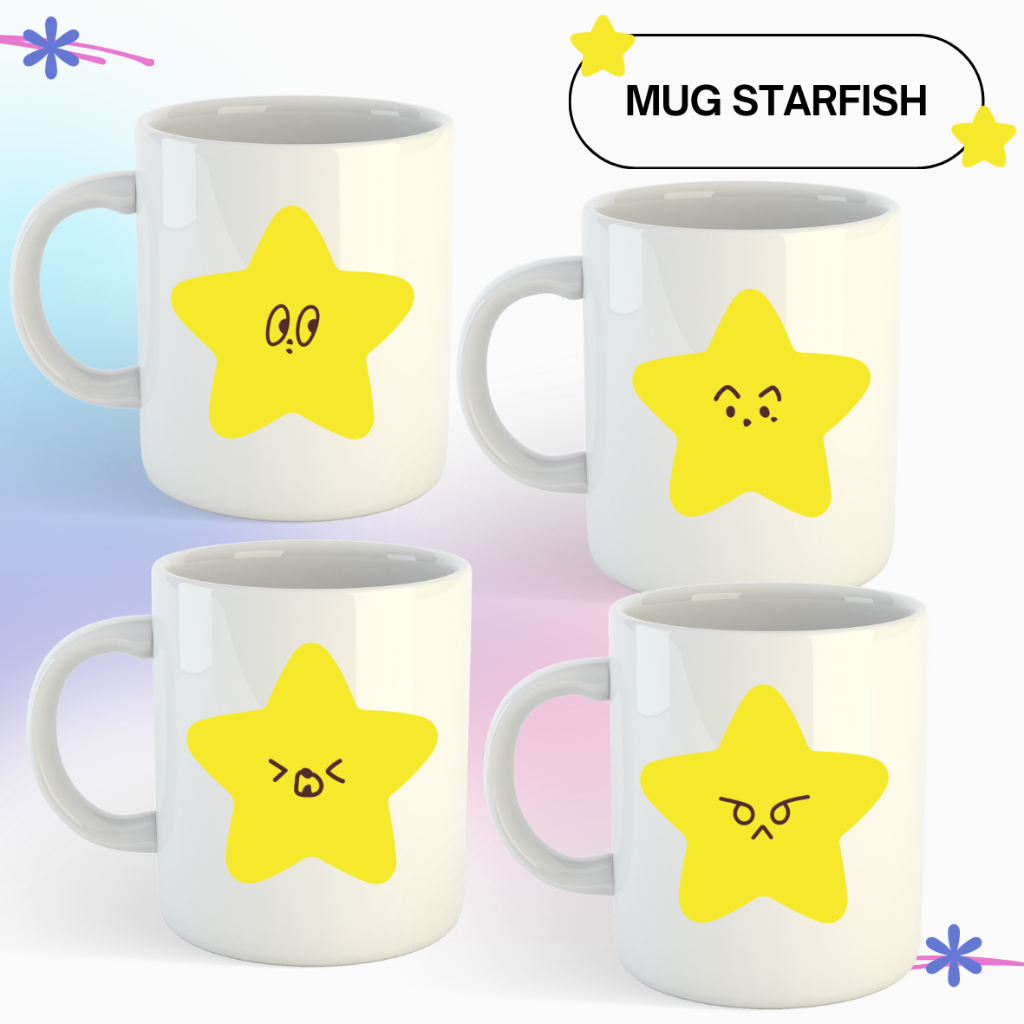 (READY STOCK) MUG STARFISH NCT 127 || MUG KPOP NCT 127