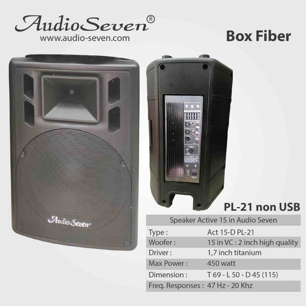 SPEAKER AKTIF AUDIO SEVEN 15-D PL 21 ORIGINAL 15 INCH
