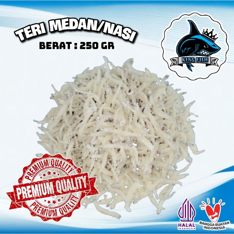 

250GR TERI NASI/TERI MEDAN/TERI PUTIH ASIN KERING MURAH BERKUALITAS