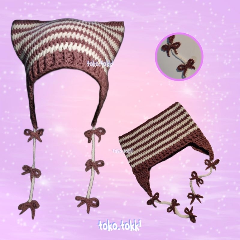 [BACA DESKRIPSI] Cat Ear Beanie