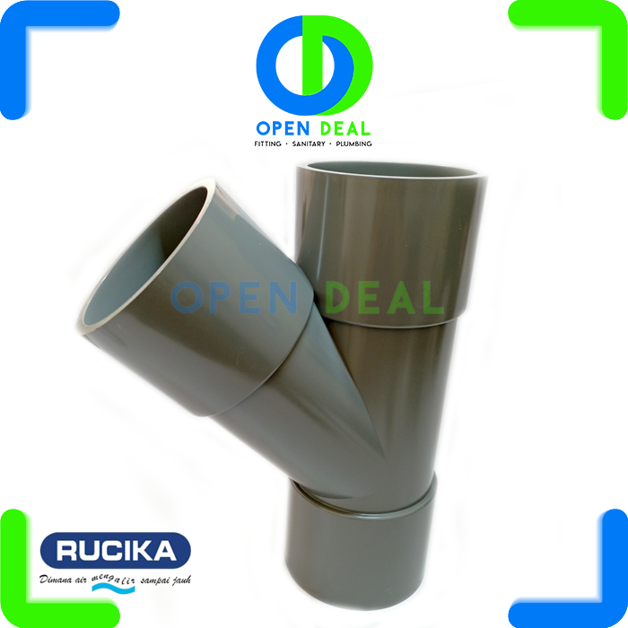 Rucika Way AW 4" inch in PVC / Y AW 4 in 45 degree / Y Branch