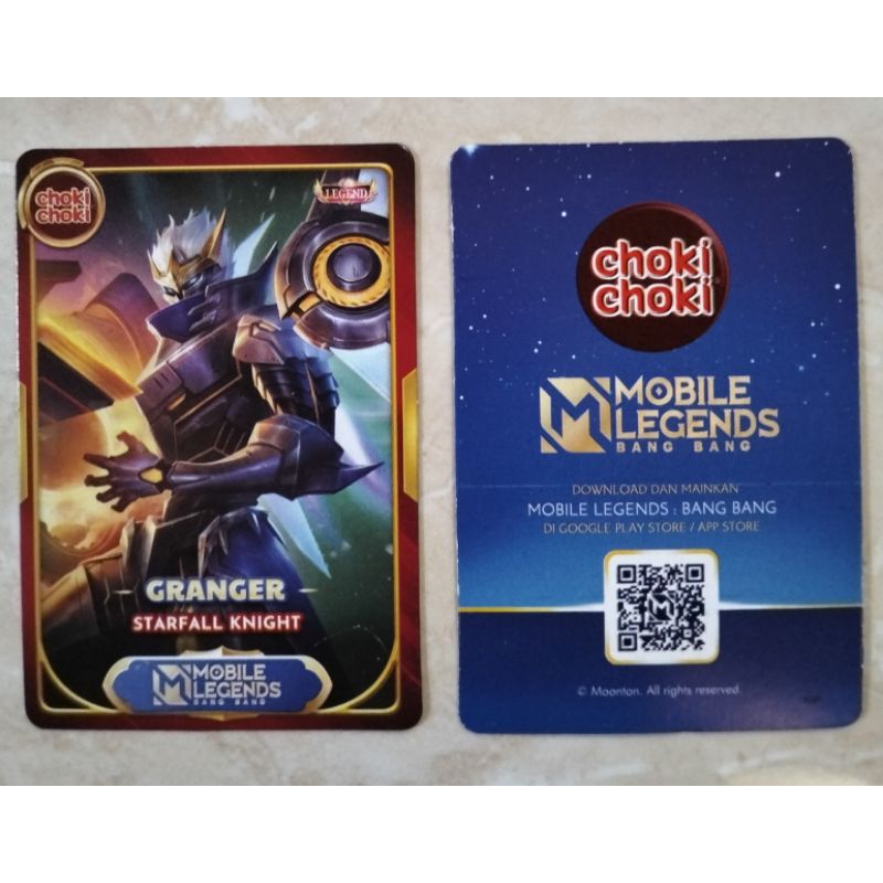 Kartu Choki-Choki Mobile Legends (Granger Starfall Knight)