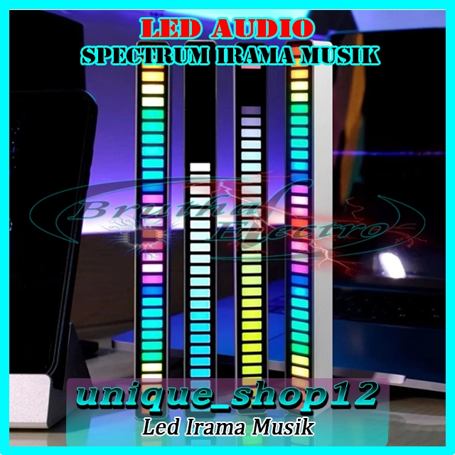 Led Spectrum Audio Bergerak Mengikuti Irama Musik RGB Rhythm Light USB Audio spectrum indicator Bar 