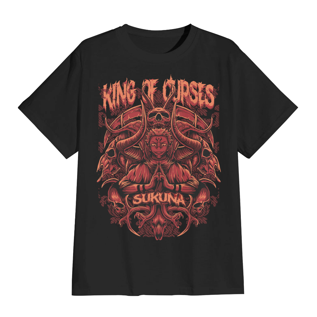 T-shirt Kaos Anime Sukuna Ryomen Sukuna Kaos Anime Jujutsu Kaisen - JK-Sukuna-01