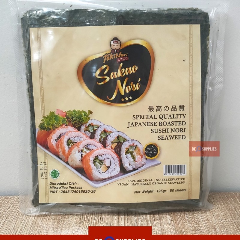 

55 COD Sakao Sushi Nori Seaweed Special Grade 5 Sheet Lembar Rumput Laut