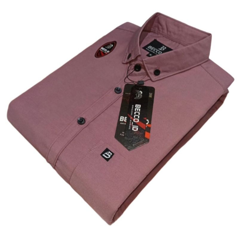 Kemeja lengan pendek -kemeja polos distro-kemeja pria lengan pendek