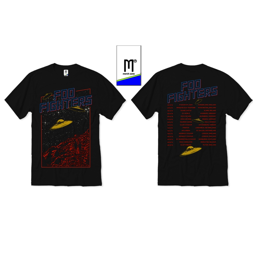 Kaos Built Up Band Musik Foo Fighters Tour 2015