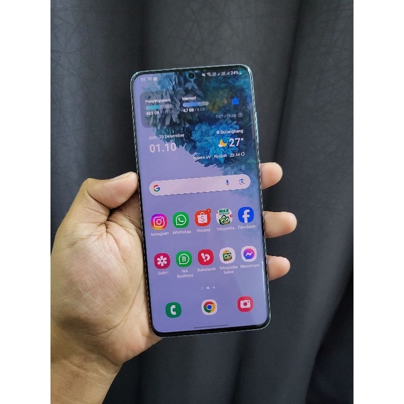 Handphone Hp Samsung Galaxy S20 Plus 8/128 Second Seken Bekas Murah